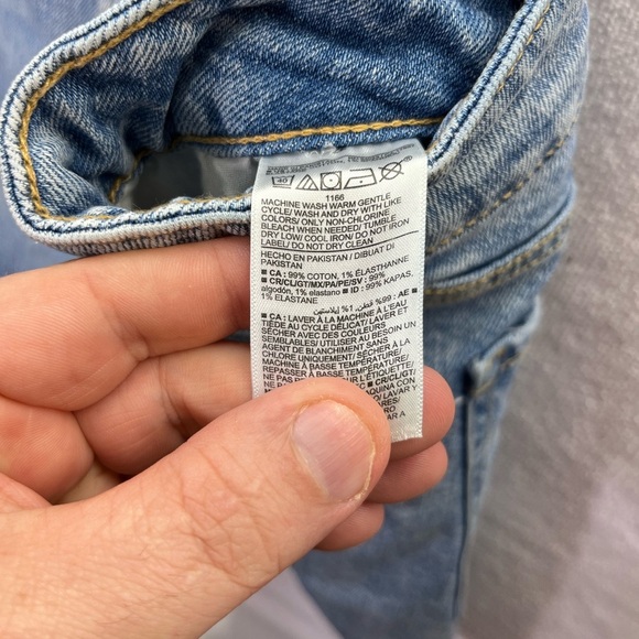 Old Navy OG Straight High Rise Jorts Cut Offs Womens 22W Stretch Denim 2084 - Picture 3 of 7